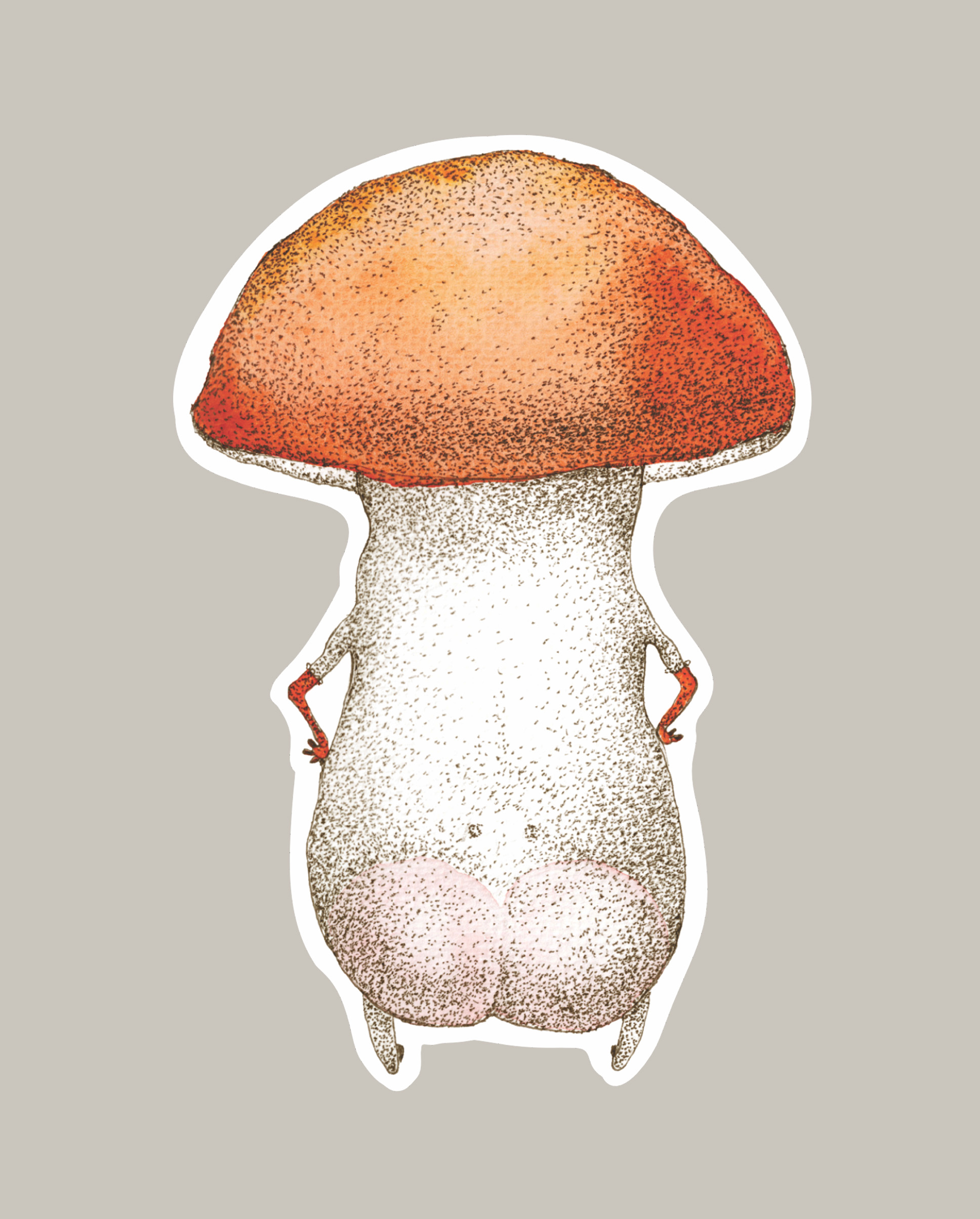 Cheeky Mushroom Car Decal